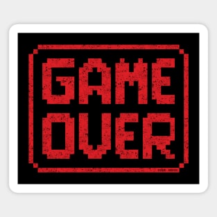 GAME OVER (Red Worn) Magnet